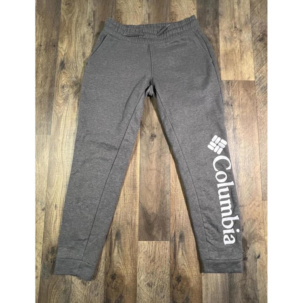 Columbia Gray Track Joggers with White Logo